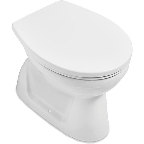 Newo pedestal washdown toilet, rimless, vertical outlet Standard 1
