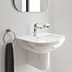 Waschtischmischer Grohe Eurosmart M-Size Ausladung 121 mm chrom Push-open Ablauf