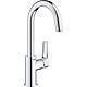 Washbasin mixer Grohe Eurosmart L size, projection 140 mm, chrome, push-open drain