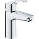 Waschtischmischer Grohe Eurosmart S-Size Ausladung 109 mm chrom mit Push-open Ablauf mit thermischem Verbrühschutz