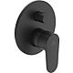 Flush-mounted bath mixer Ideal Standard Cerafine O collar Ø 163 mm black matt