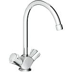 2-handle sink mixer Grohe Costa, swivel spout, projection 182 mm, chrome