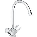2-handle sink mixer Grohe Costa ND, swivel spout, projection 182 mm, chrome