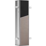 Built in container for WC, asis plus 658 mm, aluminium, 1 tileable door