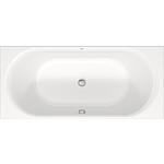 Badewanne Duravit D-Neo 1800x485x800mm, 2 Rückenschrägen, weiß