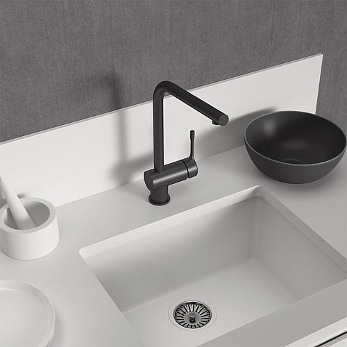 Sink unit mixer IdealStandard Ceralook, matt black Anwendung 1