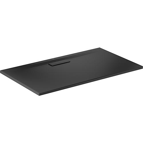Duschwanne Ultra Flat Quadrat 1200x25x700 mm Acryl, schwarz