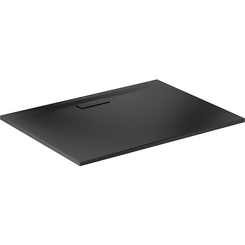 Duschwanne Ultra Flat Quadrat 1200x25x900 mm Acryl, schwarz