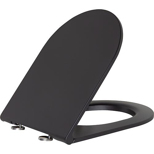 Combi-Pack Elanda Wand-Tiefspül-WC, schwarz matt, spülrandlos, mit WC Sitz softclose Standard 2