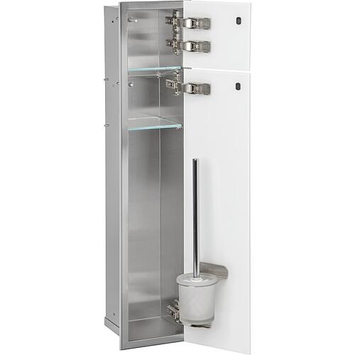 Built-in toilet unit Zero, enclosed 800, 2 glass doors Standard 4