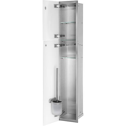 Built-in toilet unit Zero, enclosed 950, 2 glass doors Standard 2