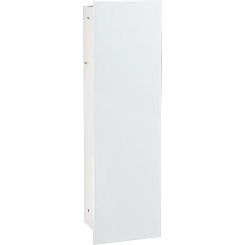 WC wall-mounted container Flat, closed, height 450mm, 1 glass door