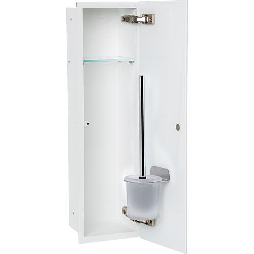 Built-in toilet unit Flat, enclosed 600, 1 glass door Standard 3