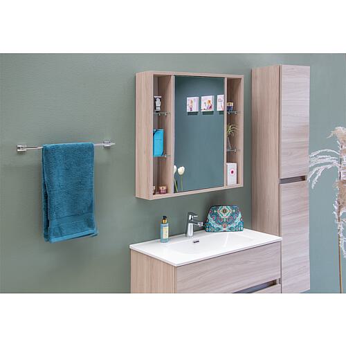 Mirrored cabinet Lucky with open side panels with E-box Anwendung 5