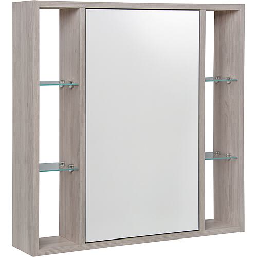 Mirrored cabinet Lucky with open side panels with E-box Standard 2