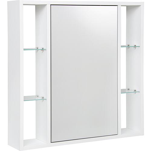 Mirrored cabinet Lucky with open side panels with E-box Standard 3