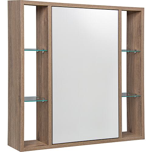 Mirrored cabinet Lucky with open side panels with E-box Standard 4