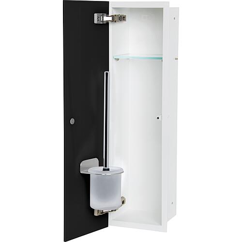 Built-in toilet unit Flat, enclosed 600, 1 glass door Standard 1