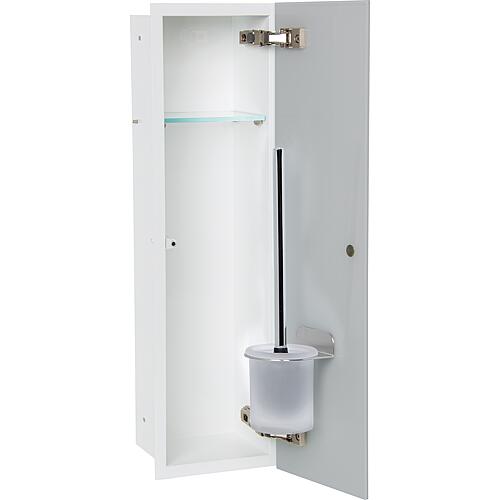 Built-in toilet unit Flat, enclosed 600, 1 glass door Standard 6