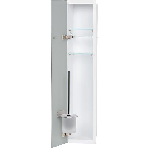 Built-in toilet unit Flat, enclosed 800, 1 glass door Standard 5