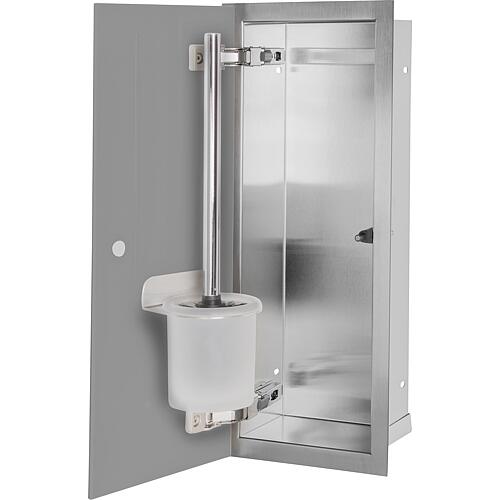 Caisson WC encastrable Flat, fermé, hauteur 450mm, 1 porte vitrée Standard 11