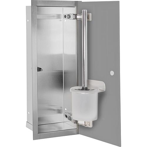 Caisson WC encastrable Flat, fermé, hauteur 450mm, 1 porte vitrée Standard 12