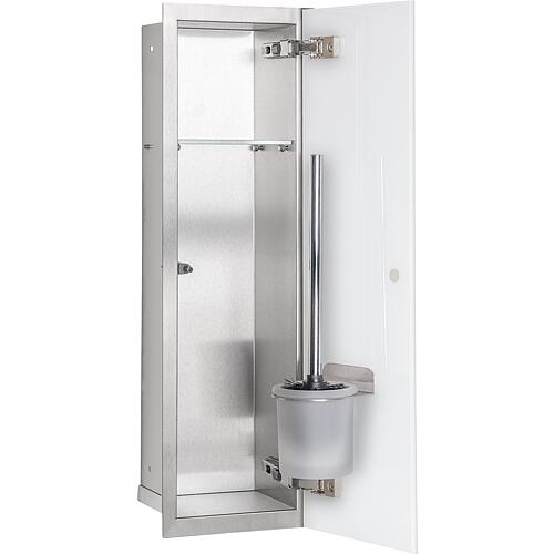 Built-in toilet unit Flat, enclosed 600, 1 glass door Standard 10