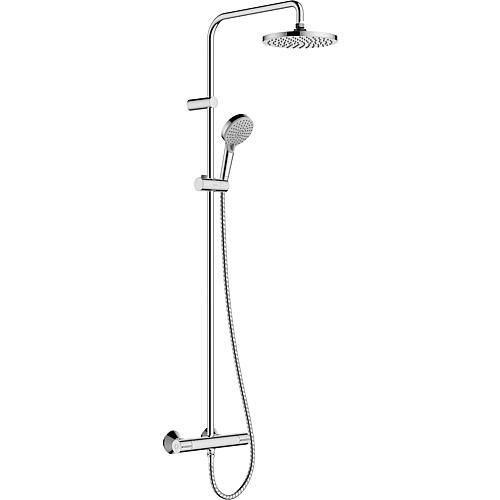 Brause-System Vernis Blend Showerpipe 200 1jet, mit Thermostat Standard 1