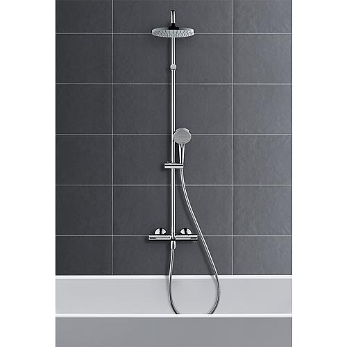 Brause-System Vernis Blend Showerpipe 200 1jet, mit Thermostat und Wanneneinlauf Anwendung 1