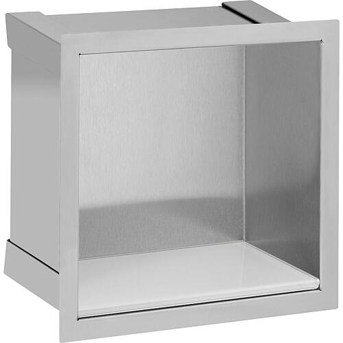 Stainless steel wall installation niche, open 150, spare paper roll Standard 1