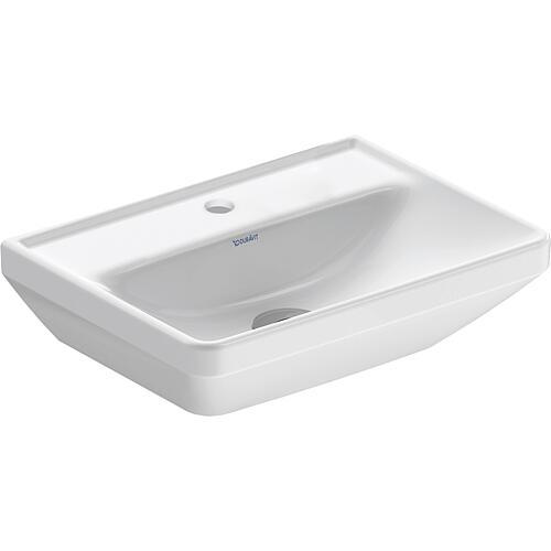 Hand washbasin Duravit D-Neo WxHxD: 450 x 130 x 335 mm, without overflow, 1 tap hole centre, white