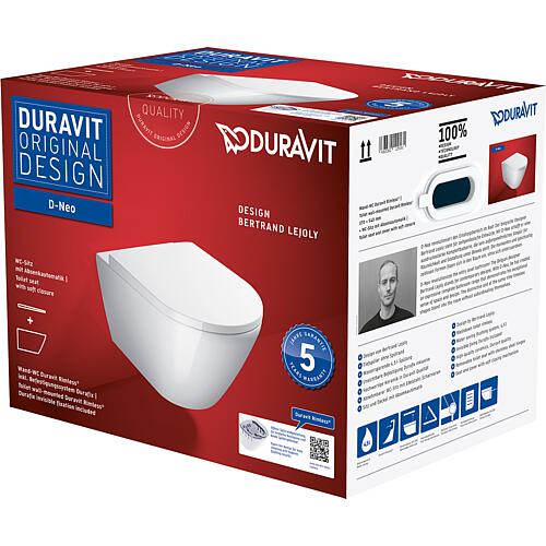 Duravit D-Neo toilet combi pack, rimless Anwendung 1