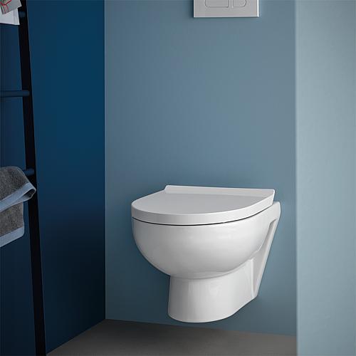 Duravit wall-mounted washdown toilet no. 1 Compact, rimless Anwendung 2