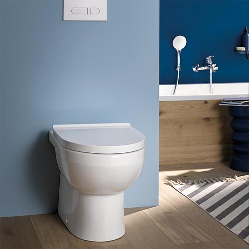 Duravit pedestal washdown toilet 1, rimless