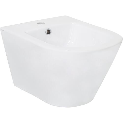 Bidet suspendu Jacui en céramique, blanc l x H x P : 370 x 305 x 540 mm