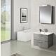 Noa washbasin base cabinet with ceramic washbasin
605 mm width