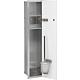 Built-in toilet unit Flat, enclosed 800, 1 glass door Standard 10