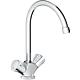 2-handle sink mixer Grohe Costa ND, swivel spout, projection 182 mm, chrome