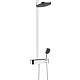 Shower system Hansgrohe Pulsify 260 2jet hand shower, overhead shower Ø 260 mm and thermostat chrome