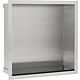 Niche murale lxhxp: 324x324x100 mm paroi arrière inox