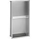 Stainless steel wall installation niche, open 600, 1 glass shelf Anwendung 1