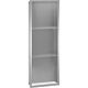 Stainless steel wall installation niche, open 900, 2 glass shelves Standard 1