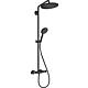 Shower system Hansgrohe Showerpipe Croma Select S 280 hand shower, overhead shower Ø 280 mm and thermostat matt black
