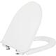 Toilet seat Duravit No. 1 without soft close, stainless steel hinges, white