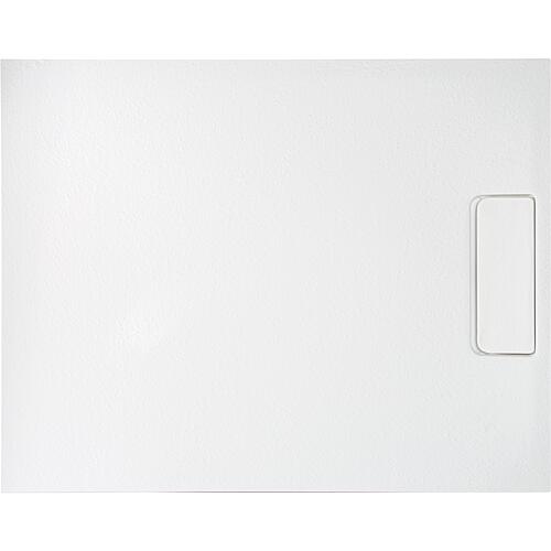 Shower tray Lendou 1000x35x800 mm with stone structure, mineral composite white matt drain 52 mm