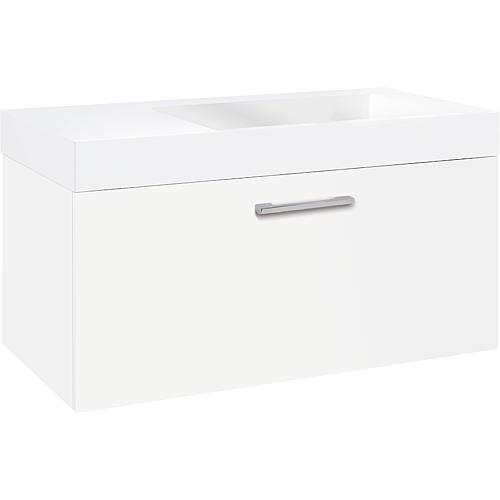 • Washbasin base cabinet with washbasin made of cast mineral composite Standard 1