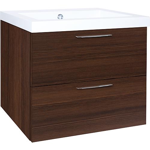 Ekry vanity unit with mineral cast washbasin, with 2 front pull-outs Standard 6