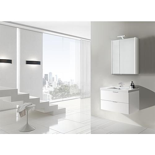 Bathroom furniture set EPIL series MBF high-gloss white 2 drawers width 710 mm