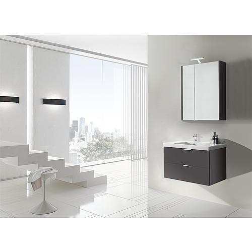 Bathroom furniture set EPIL series MBF matt anthracite 2 drawers width 710 mm