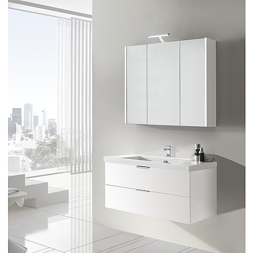 Bathroom furniture set EPIL series MBF matt white 2 drawers width 1060 mm